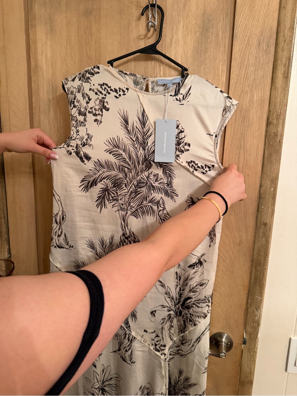 Antonio Melani 100% Cotton Tropical Print Asymmetrical– Made in Morocco - Picture 7 of 13